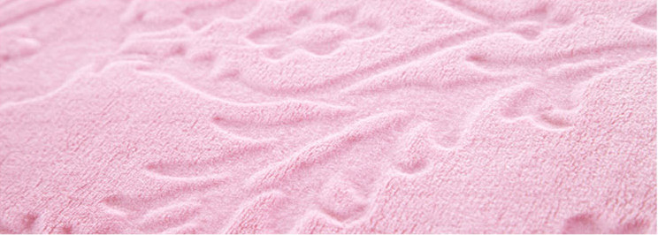 Pink / Red Solid Flannel Blanket , Thick Flannel Blanket With Queen / King / Full Size