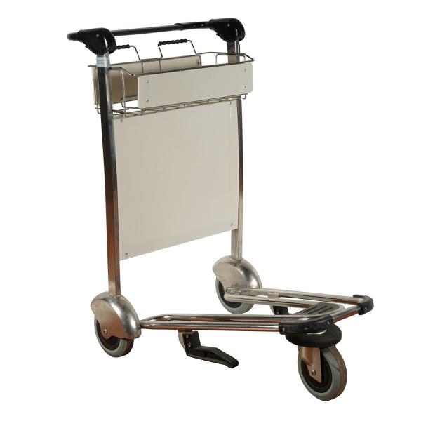 Aluminum Alloy Functional folding luggage cart Airport Trolley Cart 3 Wheels