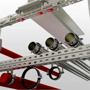 Corrosion Resistant Seismic Bracing Pipe Supports Air Duct Bracket / Seismic