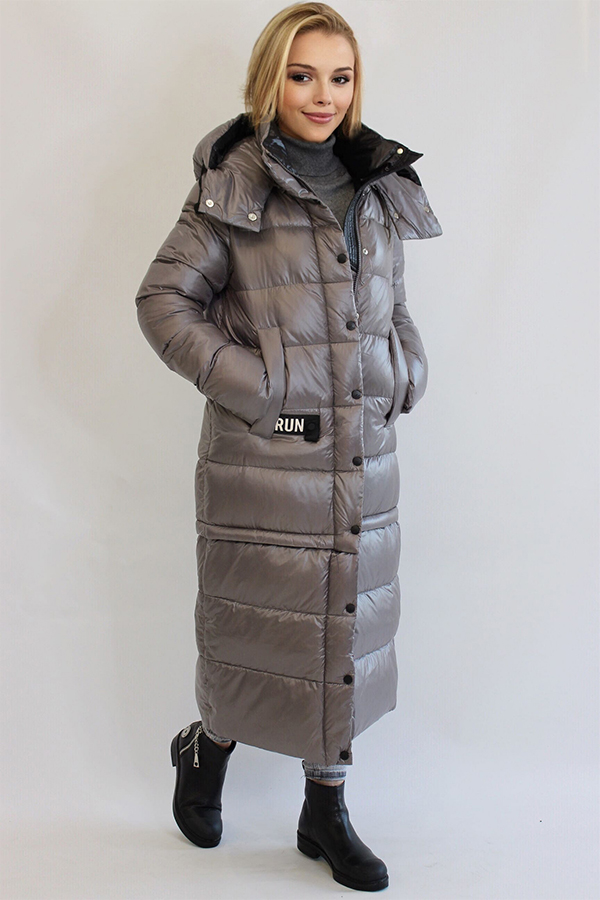 FODARLLOY Long clothes winter bright face loose warm women's cotton padded jacket coat