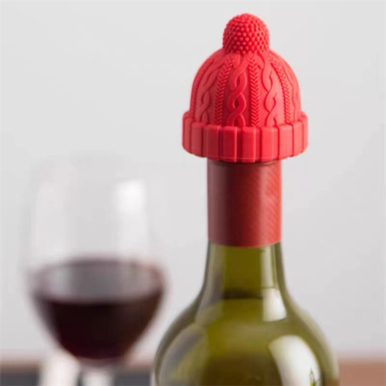 Funny And Reusable Silicone Wine Bottle Stopper Beer Caps Stoppers Bottle Sealer Cute Wine Accessories Kitchen Gadgets