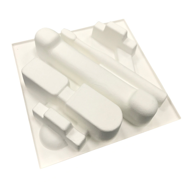 Sugarcane Wet Press Pulp Tray Biodegradable Packaging Insert Oil Resistant