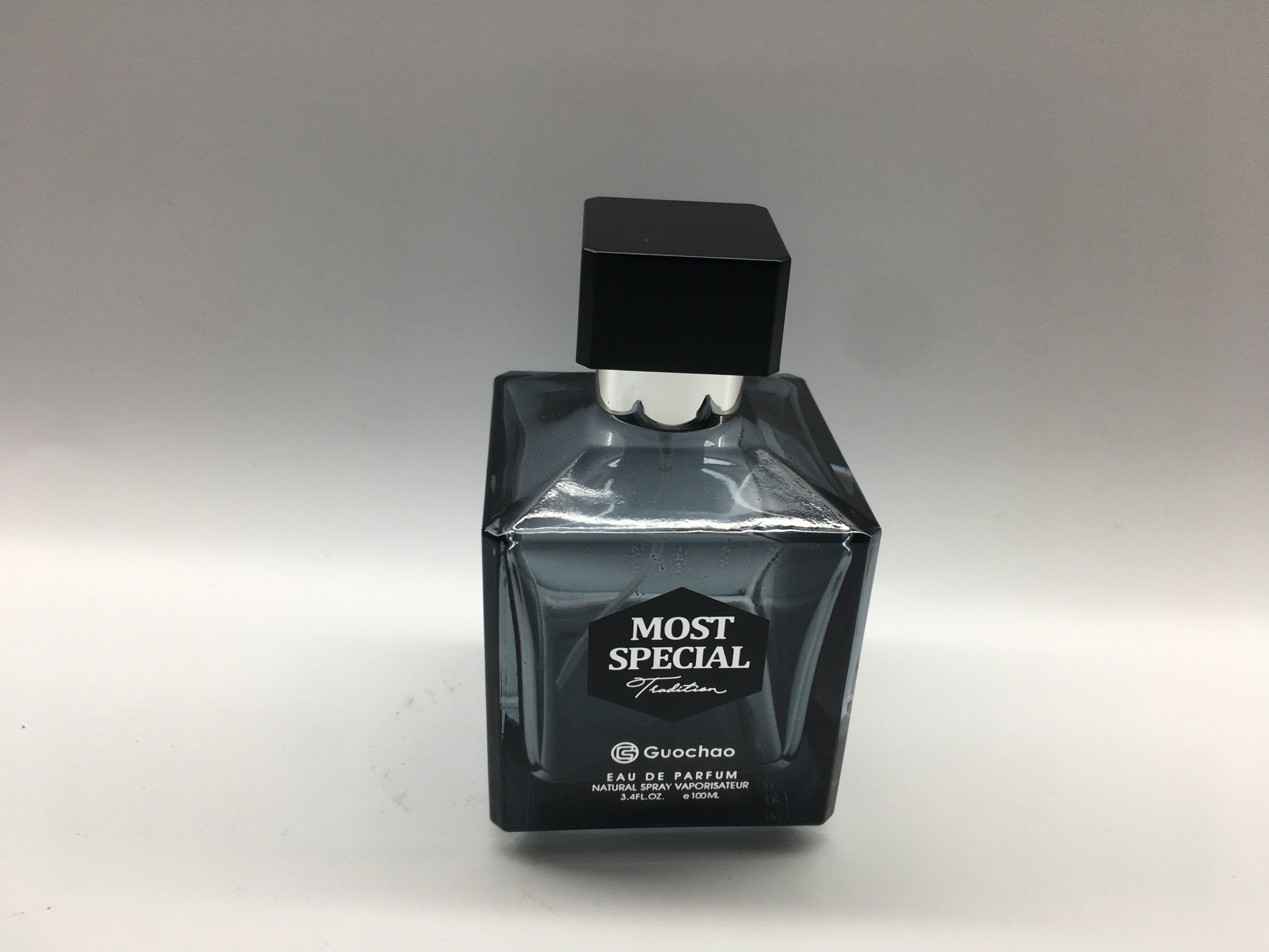 Electroplating UV Glass Perfume Bottle Square Cap 50ML Refillable