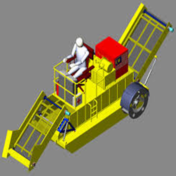 Amphibious Weed Harvester for Dredging and Other Functions 1-2 Passenger Capacity