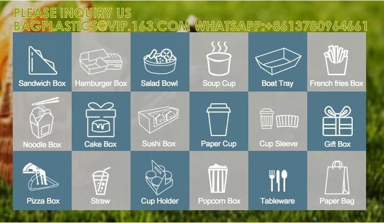 Custom Size Food Packaging Hamburger Cardboard Box Kraft F-Flute Corrugated Super Thick Paper 300gsm Paper Burger Box