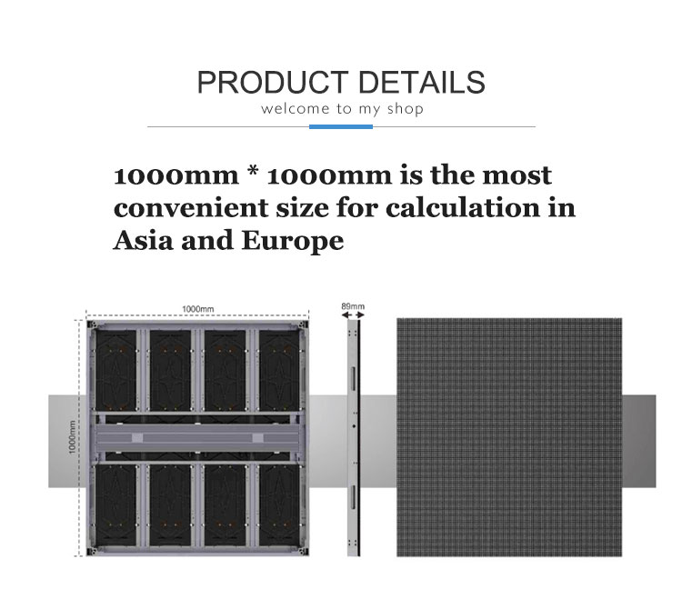 Outdoor Full Color Led Display P10 Outdoor LED Display Board With Waterproof Screen And Panel Size 250mm*500mm