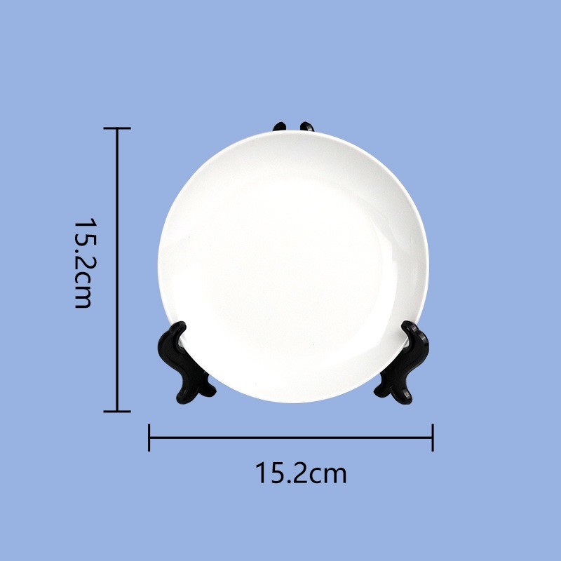 6'' 8'' 10'' Sublimation Ceramic Plates Blanks Custom Round Ceramic Sublimation Ornament