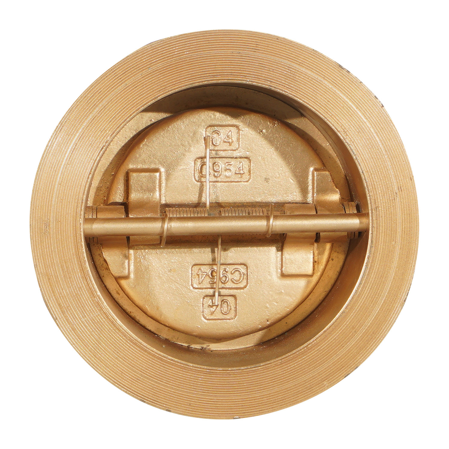 Spring Duo Dual check valves Wafer Butterfly Non-Reurn check valve Brass