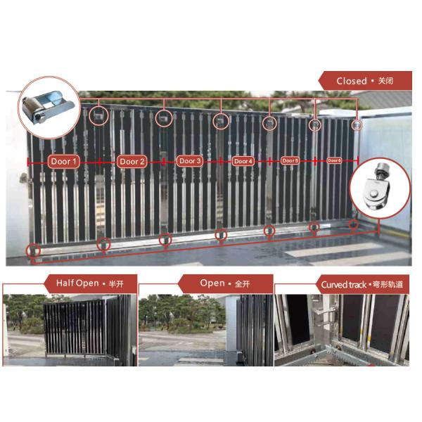 Stainless Steel 304 Bi Folding Door Hinge For Sliding Folding Gate