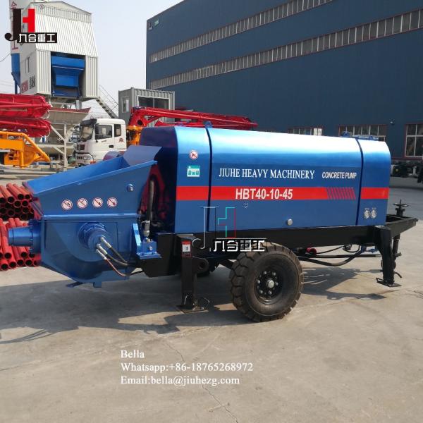 Trailer Mounted Concrete Pump Output 30-100m3/H With Diesel And Electric