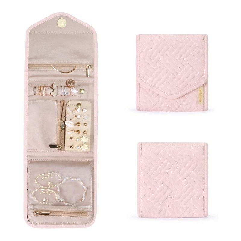 FOLDING JEWELRY BAG TRAVEL PORTABLE JEWELRY STORAGE BAG MULTI-RING EARRINGS JEWELRY BAG