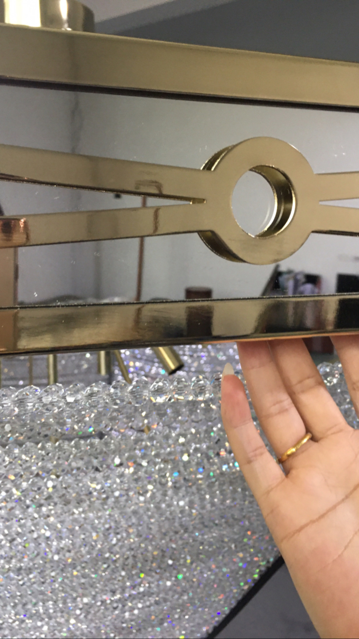 Electroplating Champagne Gold Creative Customized Pendant Lamp Energy Saving