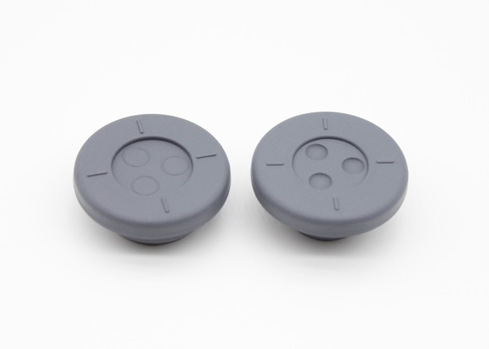 28mm Grey Pharmaceutical Rubber Stoppers For 28 Mouth Infusion Bottles