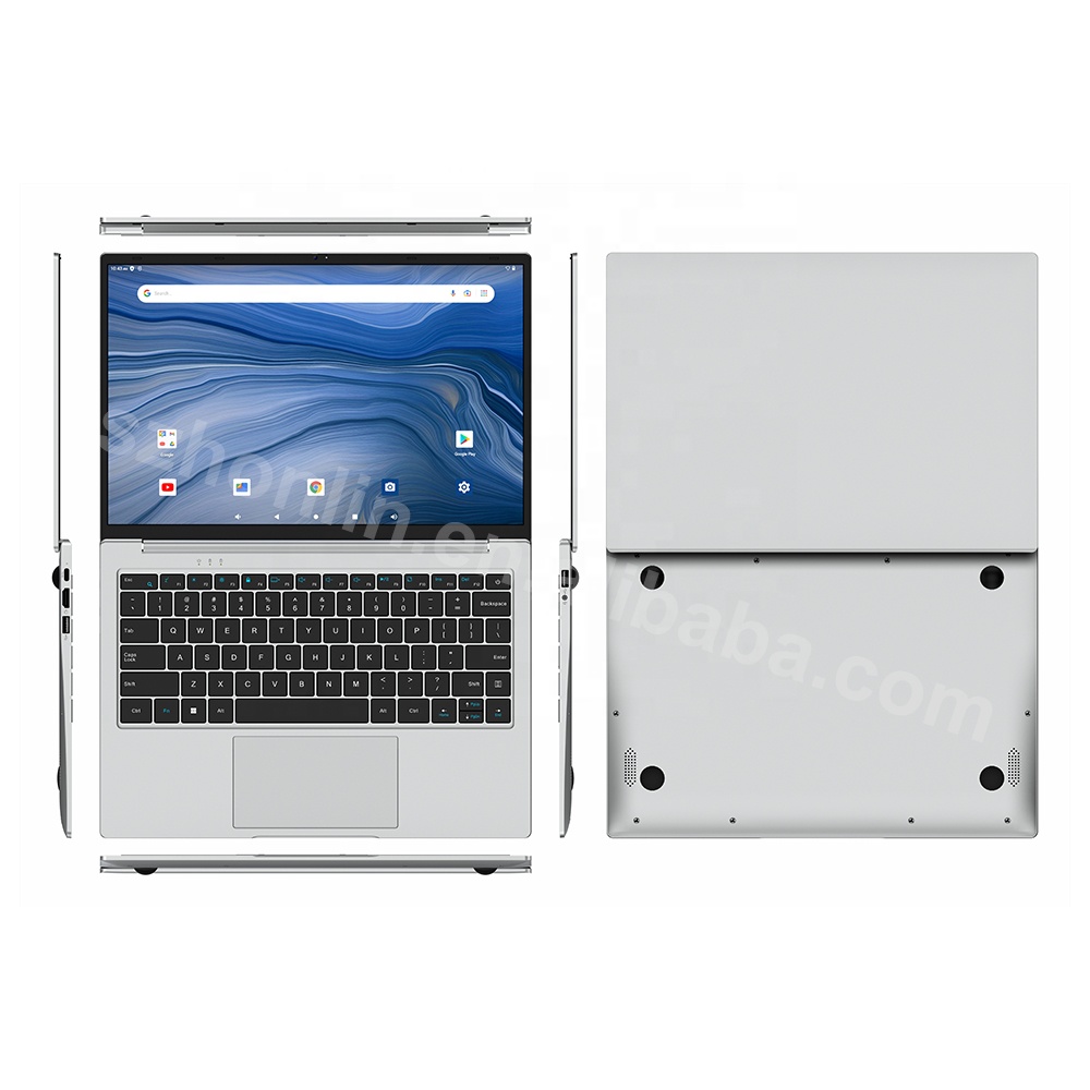 Portable 14 Inch Android Laptop RK3568B2 Processor 64GB 128GB Dual Speakers