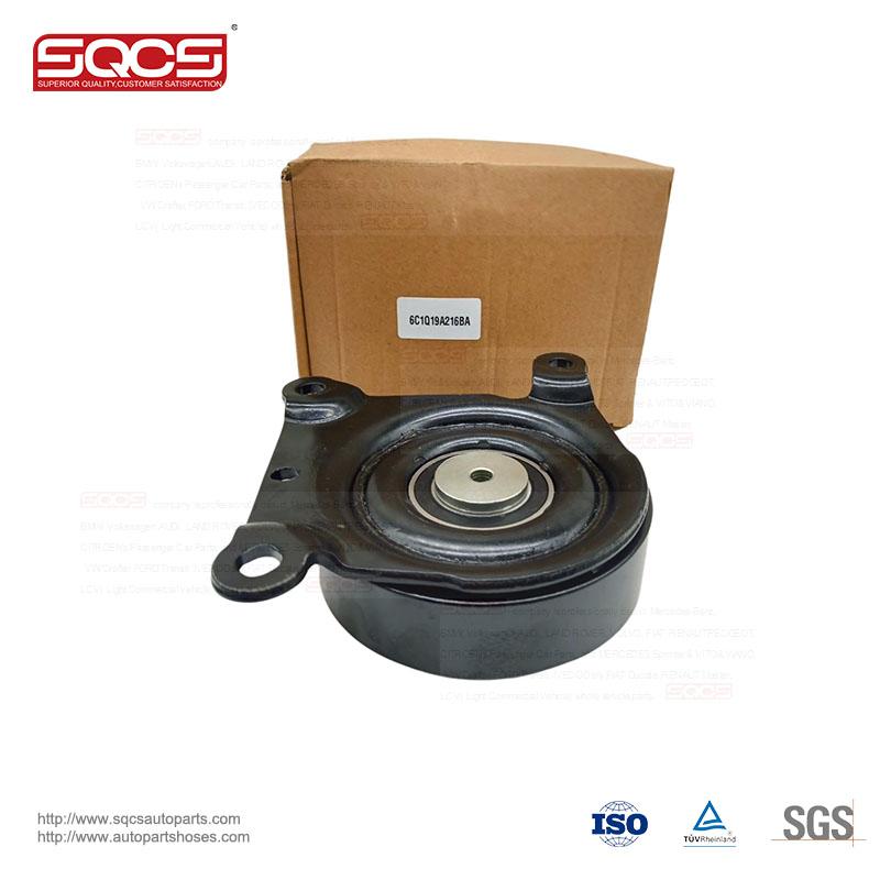 6C1Q19A216BA Timing Belt Tensioner Pulley FORD Triangular Multi-Wedge Belt