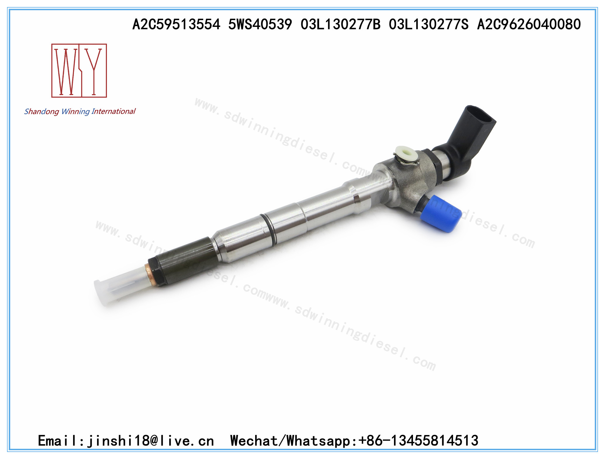 GENUINE AND BRAND NEW DIESEL FUEL INJECTOR A2C59513554 5WS40539, 03L130277B 03L130277S A2C9626040080