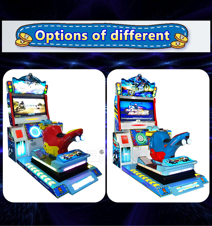 Full Motion Street Motorcycle Arcade Car Racing Game Machine Coin Operated