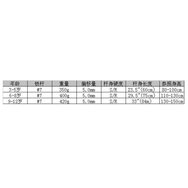 Junior golf club golf clubs