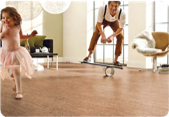 Custom Wood Floor Solution 4mm 5mm Portugal Cork Flooring Tiles with Onsite Training