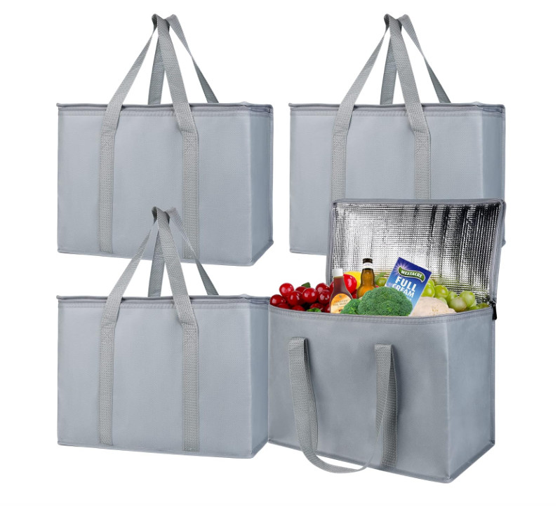 Nonwoven Thermal Insulated Grocery Bag Cooler Personalized Printing for Food Fruit Storage