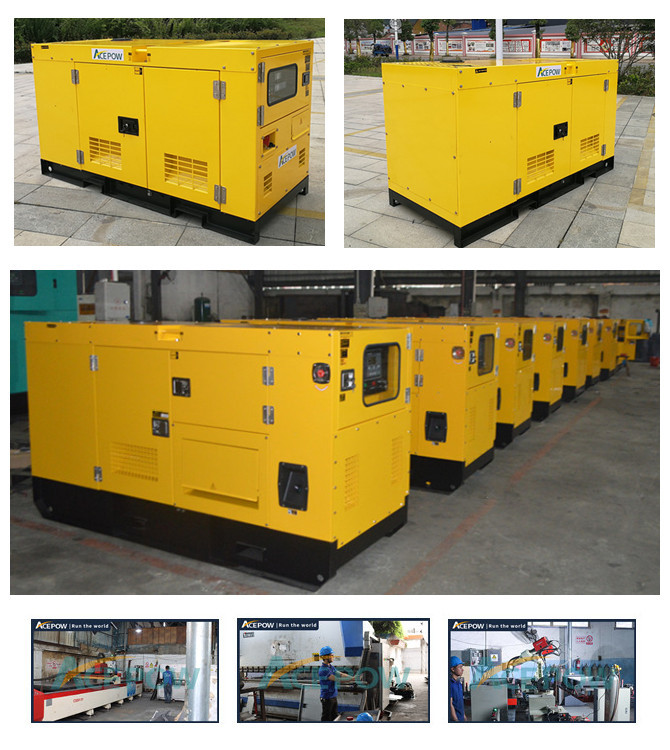 Four Stroke 30KVA 24KW Canopy Diesel Generator