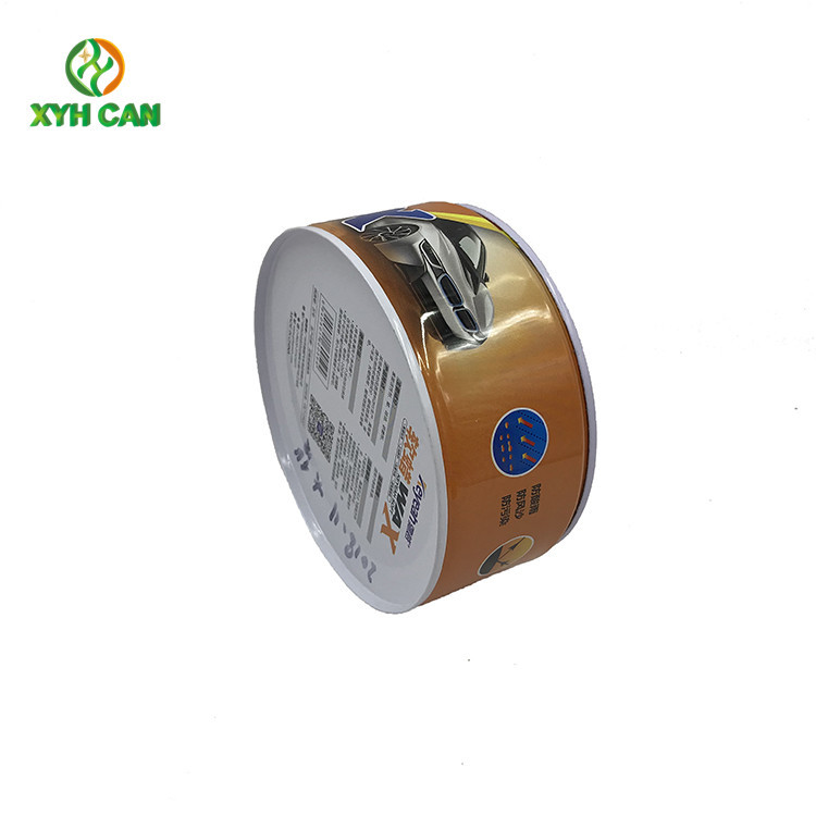 Wax Tin Can Recyclable Box Latas Wax Tin 250ml-500ml CMYK Off Set Printing