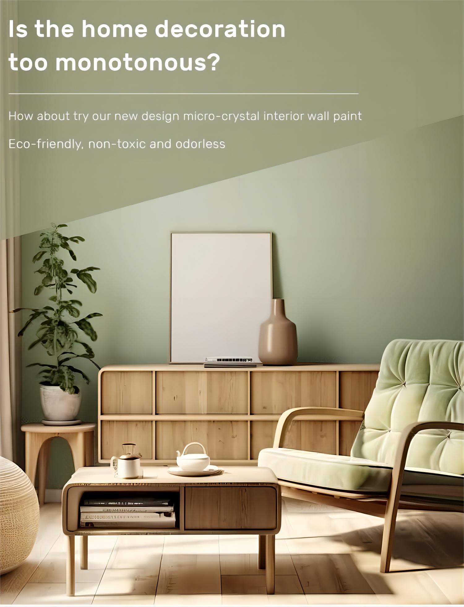 Low VOC Texture Paint for Interior Wall Coating 2m2/KG Theoretical Spreading Rate