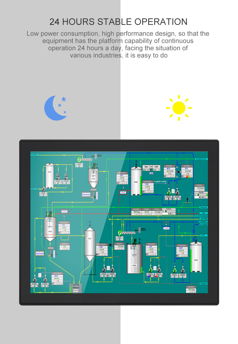 13.3inch PLC Wall Hanging Android Embedded Touch Panel PC