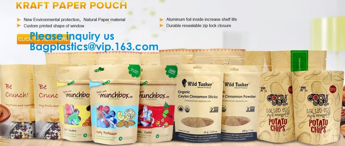 Zipper Stand Up Pouch Bags, Medicine STORAGE, Moisture Proof, Smell Proof, Flower, Herb, Tobacco, Coffee