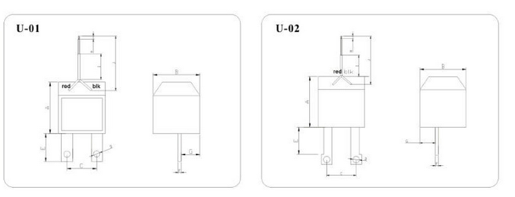 U Type Busbar Current Transformer with Anti - Burning ABS or PBT Housing
