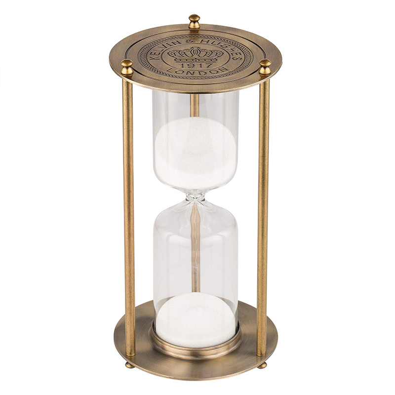 Home Decor Large Brass Hourglass Luxury Sand Timer For Souvenir