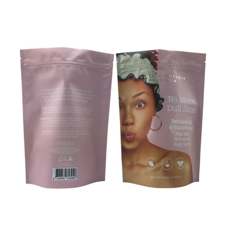 Custom Printed Aluminum Foil Bath Salt Spices Coffee Food Packaging Zip Lock Stand Up Pouch Plastic Mylar Bags For Soap