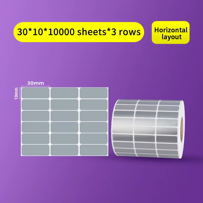 Waterproof PET Thermal Label Sticker Custom Logo Adhesive For Printing