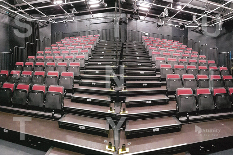 SGS Approved Unbeatable Durability Retractable Seating For Schools