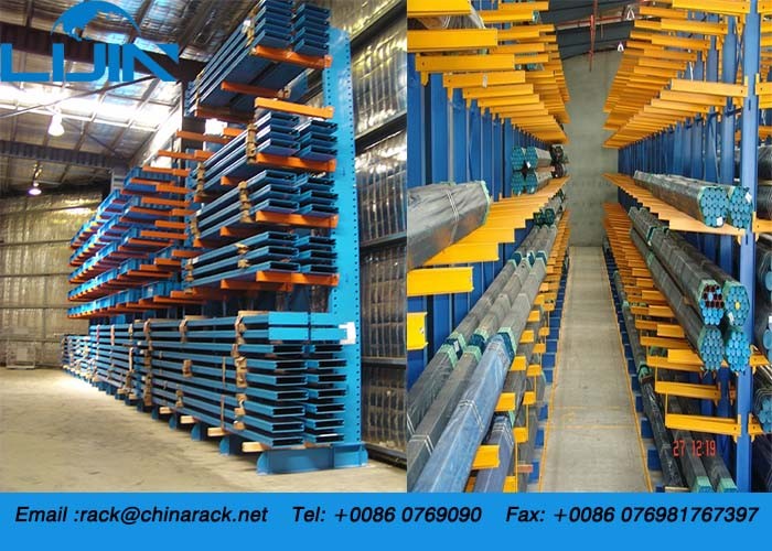Warehouse Industrial Storage Rack System Both Aluminum Pipe Side Optional Color