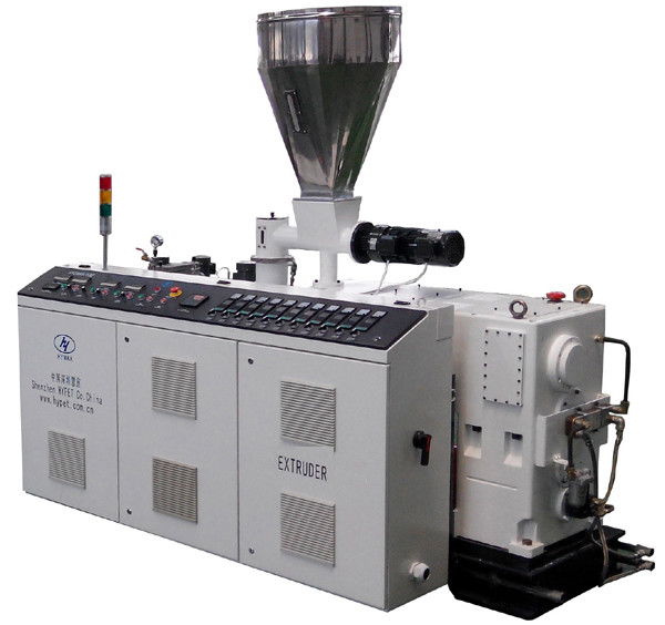 Easy operation16-50mm PVC single wall corrugated pipe making machine with Conic twin screw extruder HYZS51/110