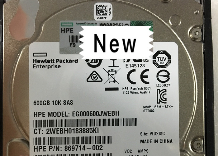 600GB SAS 10K HP Hard Disk SFF SC DS HDD 872477-B21 Compact Structure