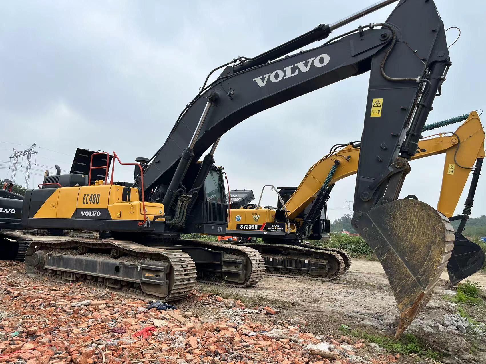 Second-hand Volvo Ec480 Crawler Excavator Used Volvo 480 Used Excavator With Good Condition