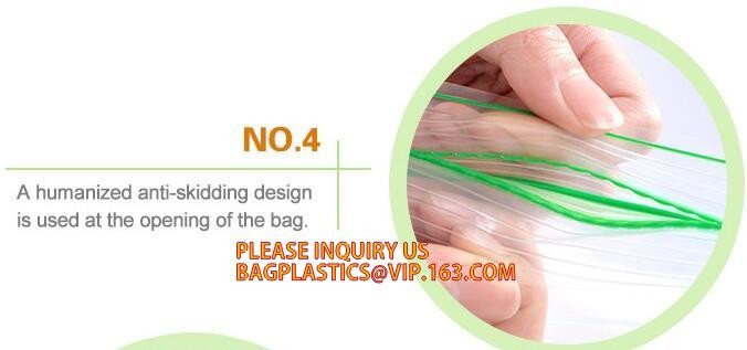 k color Double zipper food storage bag, Double tracking k food storage bags with zip Knurled, fresh grape pa