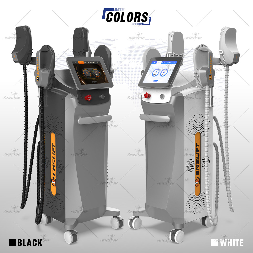 Advanced EMS Body Sculpting Machine 4 Handle 5000W Power Air Cooling System Body Transformation