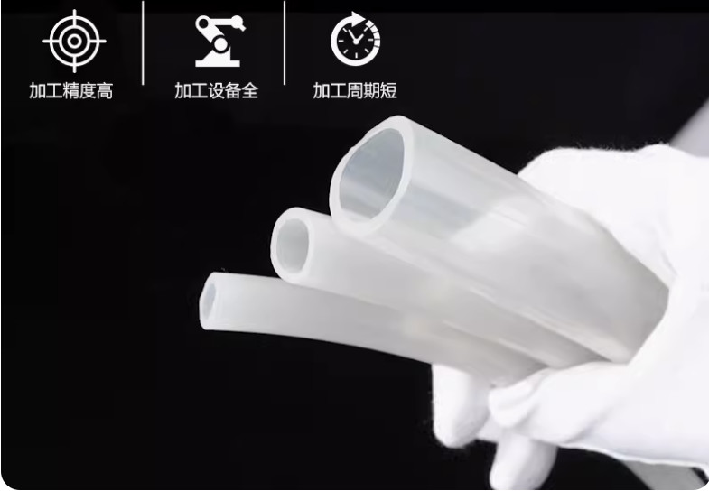 50shore A Hardness Silicone Tube Extrusion 1.5 Inch High Temperature