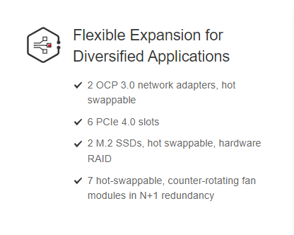 xFusion Server Pro 1288H V6 V7 Rack Server kinds of configuration available