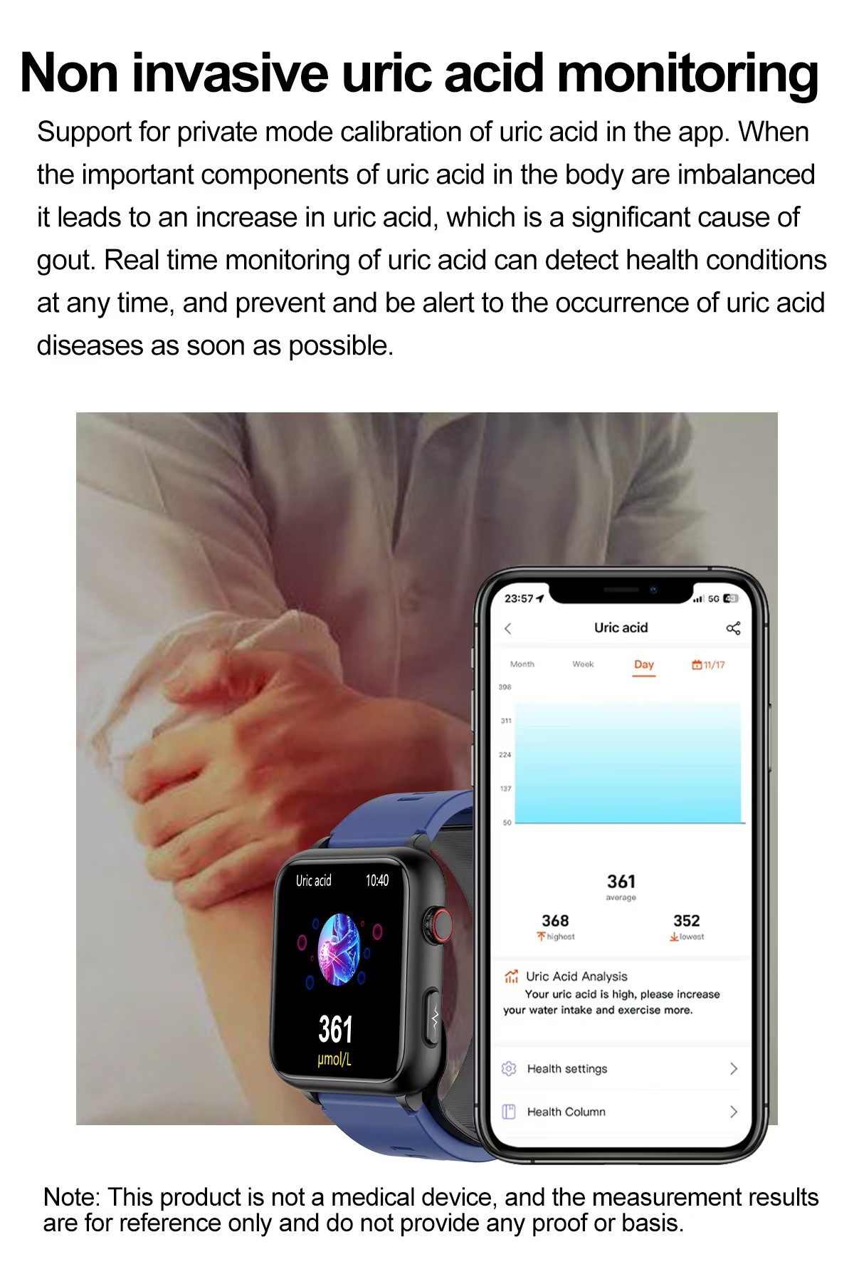 TK63 1.91 Inch Smart Watch ECG And Blood Pressure Sugar Air Pump Type