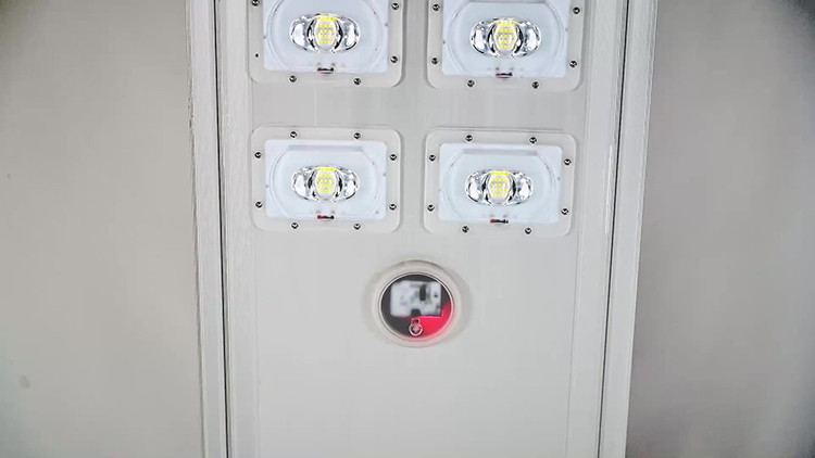 1000W Integrated Solar Street Light Remote Motion IP65 Sensor With Lithium Battery Pole