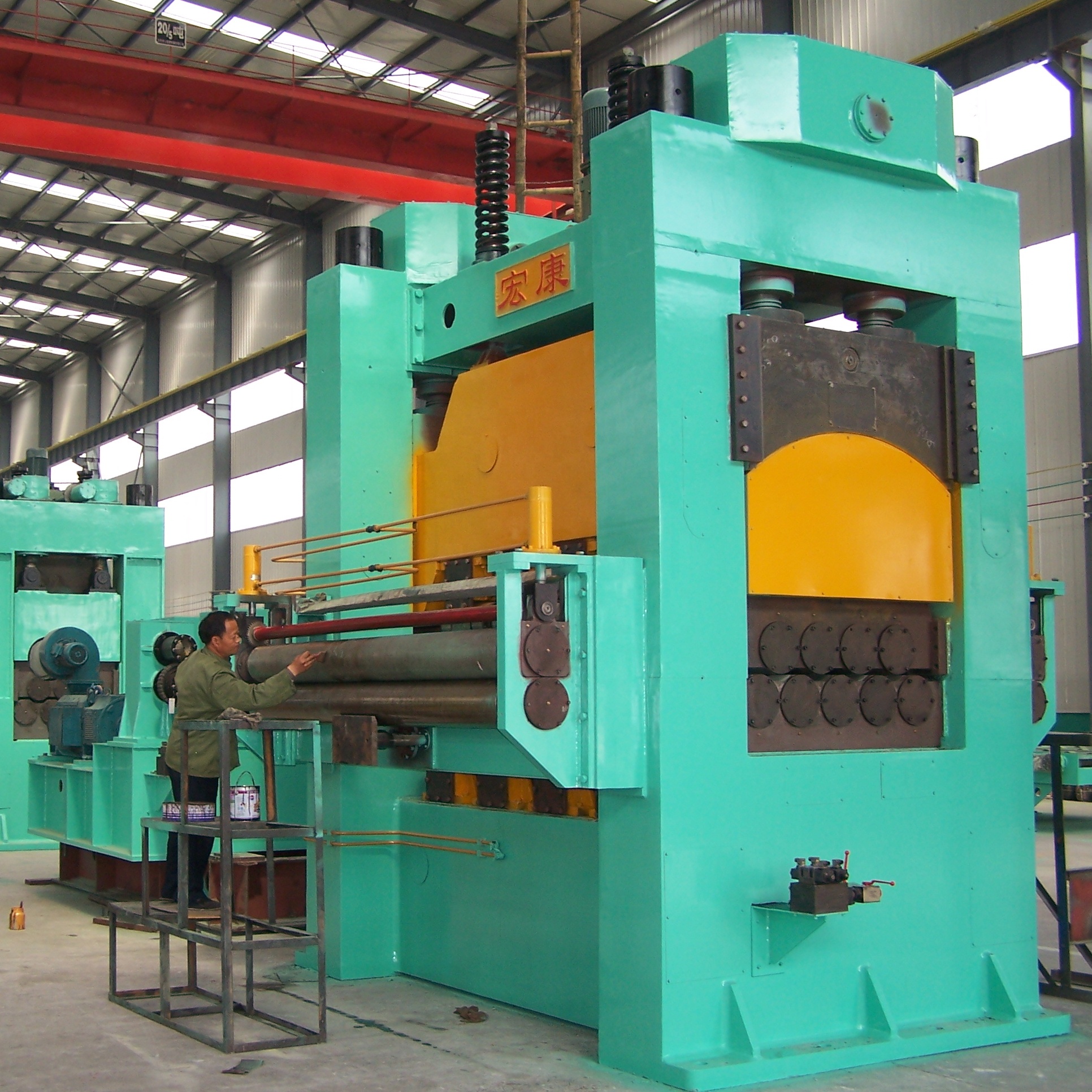 4000*2500*2500mm Straightener Feeder Uncoiler for Metal Sheet Flattening and Leveling