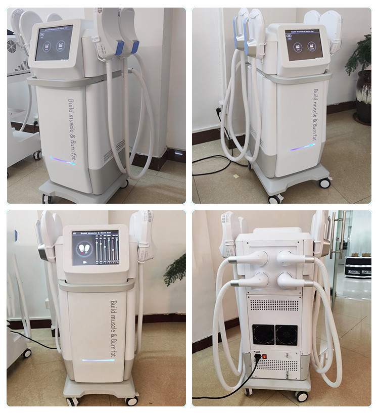 RF 4 Handles Tesla EMS Body Sculpting Machine High Intensity Focused Magnetic