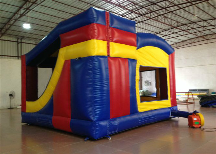 Simple inflatable circus clown bouncy castle PVC material inflatable combo bouncer with slide inflatable jumping house