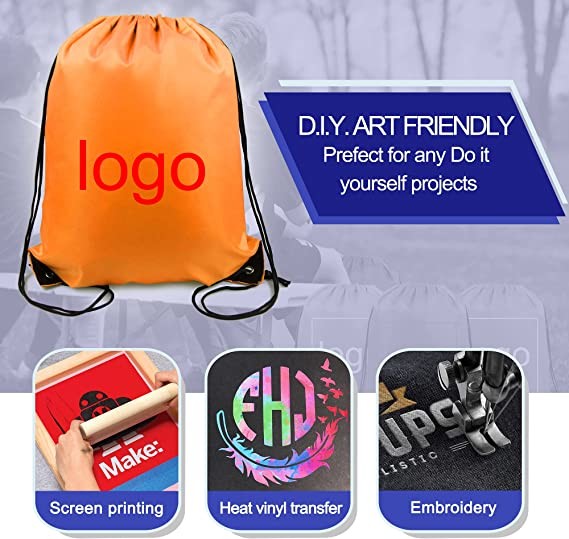 Shockproof protective &Storgae Waterproof Durable Soft Lightweight Drawstring Bags String Backpack Bag