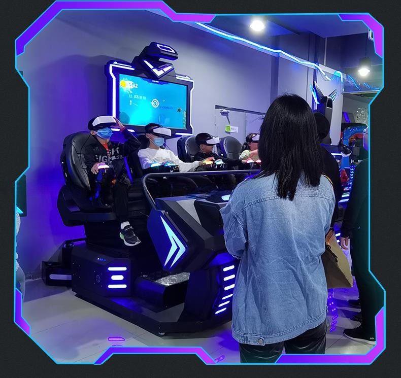 Dreamland entertainment 9D virtual reality carnival games machine 9D 4 seats VR Cinema simulator Starship