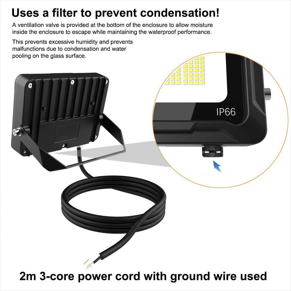 300W AC 85-265V 160LM/W or 190LM/W High Lumen Outdoor LED Flood Light for Park and Garage